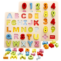 Dimensional Puzzle, Wood, different styles for choice & with letter pattern, 300x300mm, Sold By Set