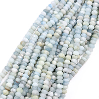 Aquamarine Beads Rondelle natural March Birthstone & faceted Approx 0.5-1mm Sold Per Approx 16 Inch Strand