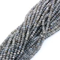 Natural Labradorite Beads Rondelle & faceted Approx 0.5-1mm Sold Per Approx 16 Inch Strand