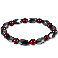 Unisex Bracelet, Non-woven Fabrics, with Glass, 55mm, Sold Per Approx 6.5 Inch Strand