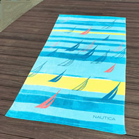Toalla de playa de baño de moda, Algodón, Rectángular, diferentes patrones para la opción & con el patrón de la letra, 170x90cm, Vendido por UD