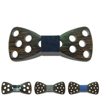 Cravatta Unisex Bow, legno, with tessuto di cotone, diversi modelli per la scelta, 120x50mm, Venduto da PC
