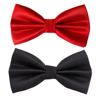 Bow Tie, Polyester, Bowknot, for man, 12x6cm, 5PCs/Bag, Sold By Bag
