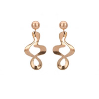 Zinc Alloy Drop Earring with plastic earnut stainless steel post pin gold color plated lead & cadmium free Sold By Pair