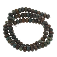 Jasper Kambaba Beads, Rondelle, 7.5x4.5mm-8.5x5mm, Hole:Approx 1mm, Approx 82PCs/Strand, Sold Per Approx 16 Inch Strand