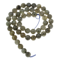 Perles en labradorite, Rond, naturel, normes différentes pour le choix, Trou:Environ 1mm, Vendu par Environ 15 pouce brin
