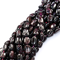 Prirodni Garnet perle, Granat, Pravokut, prirodan, 11x14mm, Rupa:Približno 0.5mm, Približno 29računala/Strand, Prodano Per Približno 16 inčni Strand