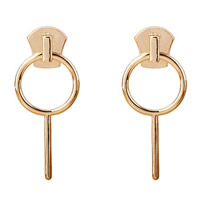 Zinc Alloy Drop Earring stainless steel post pin gold color plated lead & cadmium free Sold By Pair