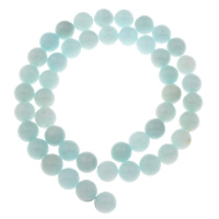 gefärbter Marmor Perle, rund, Nachahmung amazonit & verschiedene Größen vorhanden, Bohrung:ca. 1mm, verkauft per ca. 15 ZollInch Strang