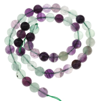 Colorful Fluorite Beads Round Approx 1mm Sold Per Approx 15 Inch Strand