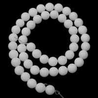 Marble Beads, Natuurlijke marmer, Ronde, verschillende grootte voor keus, Gat:Ca 1mm, Per verkocht Ca 15 inch Strand