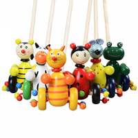 Wood Cartoon Animal Cart, for children & mixed, 125x75x55mm, Sold By PC