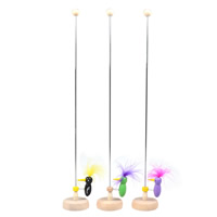 Wood Children Early Educational Toys, with Feather, Woodpecker, mixed colors, 58x415x45mm, Sold By PC