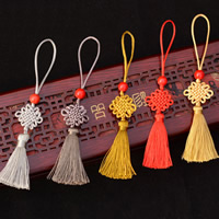 Decorative Tassel, Polyamide, with Acrylic, more colors for choice, 25x90mm, 10PCs/Bag, Sold By Bag