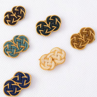 Polyamide knot button, more colors for choice, 20x30x4mm, 10PCs/Bag, Sold By Bag
