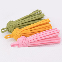 Decorative Tassel, Velveteen Cord, more colors for choice, 15x60mm, 10PCs/Bag, Sold By Bag