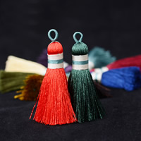 Decorative Tassel, Polyamide, more colors for choice, 10x60mm, 10PCs/Bag, Sold By Bag
