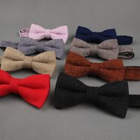 Unisex Tie Bow, Μαλλί, Bowknot, για άνδρες και γυναίκες, περισσότερα χρώματα για την επιλογή, 120x60mm, Sold Με PC
