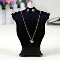 PVC Plastic Necklace Display black Sold By Lot