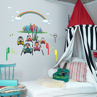 Wall Stickers & Decals, PVC Plastic, adhesive & waterproof, 980x630mm, Sold By PC