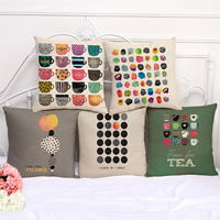Cushion Cover Cotton Fabric & with letter pattern Sold By PC