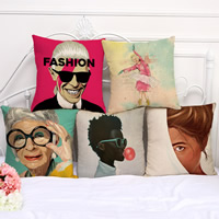 Cushion Cover Cotton Fabric word fashion Sold By PC