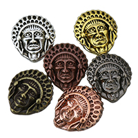 Zinc Alloy Jewelry Beads Character plated blacken nickel lead & cadmium free Approx 1.5mm Sold By Lot