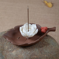 Traditional Ceramic Inserted Burner Incense Seat, Porcelain, half handmade, 140x75x35mm, Sold By PC