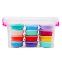 Plastic Play Dough with Plastic mixed colors  Sold By Box