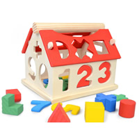 Brinquedos de tijolos, madeira, para crianças, 110x105x130mm, vendido por PC