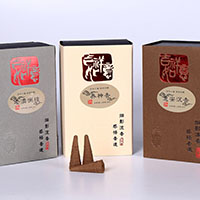røgelse, sandeltræ, Tårn, Forskellige dufte til valg, 45mm, 155x95x67mm, Ca. 40pc'er/Box, Solgt af Box
