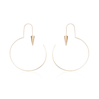Brass Earring real gold plated nickel lead & cadmium free Sold By Pair