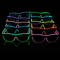 Plastic Luminous Glasses Accessories, more colors for choice, 150x150x50mm, Sold By PC