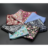 Unisex Taschentuch, Baumwolle, Quadrat, verschiedene Muster für Wahl, 240x240mm, verkauft von PC