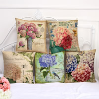 Cushion Cover, Cotton Fabric, Square, different designs for choice & with letter pattern, 45x45cm, Sold By PC
