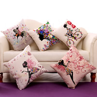 Cushion Cover, Cotton Fabric, Square, different designs for choice, 45x45cm, Sold By PC