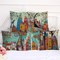 Cushion Cover, Cotton Fabric, Square, different designs for choice, 45x45cm, Sold By PC
