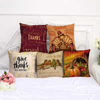 Cushion Cover, Cotton Fabric, Square, different designs for choice & with letter pattern, 45x45cm, Sold By PC