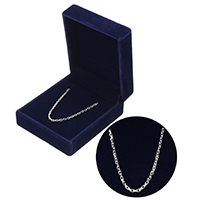925 Sterling Silver Necklace Chain, with packing box & different length for choice & oval chain, 3x2x0.50mm, Sold By Strand