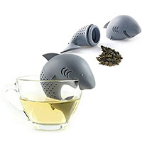 Tea Szűrő Szűrő Diffúzor, Szilikon, Cápa, FDA jóváhagyását, 89x75mm, Által értékesített PC