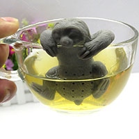 Tea Strainer Filter Diffuser Silicone Animal FDA approval grey Sold By PC