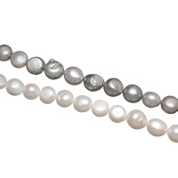 Barock kultivierten Süßwassersee Perlen, Natürliche kultivierte Süßwasserperlen, keine, 11-12mm, Bohrung:ca. 0.8mm, verkauft per ca. 15.5 ZollInch Strang