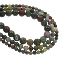 Natural Indian Agate Beads, Round, different size for choice, Hole:Approx 1mm, Sold Per Approx 15.5 Inch Strand
