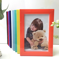 Tabletop Photo Frames, PVC Plastic, handmade, Tabletop Frame & with painted & different size for choice, more colors for choice, Approx 5PCs/Lot, Sold By Lot