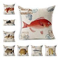 Cushion Cover Cotton Fabric Square printing With Animal Pattern Sold By PC