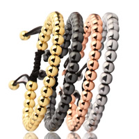 Unisex Bracelet Zinc Alloy plated adjustable lead & cadmium free 5mm Sold Per Approx 6.5 Inch Strand