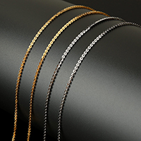 Rozsdamentes acélból készült ékszerek Chain, Stainless Steel, -val műanyag orsó, galvanizált, több színt a választás, 2mm, Kb 20m/spool, Által értékesített spool