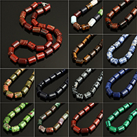 Unisex Halskette, Edelstein, Eisen Karabinerverschluss, verschiedenen Materialien für die Wahl, frei von Nickel, Blei & Kadmium, 10x14mm, verkauft per ca. 19.5 ZollInch Strang