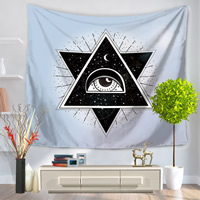 Fashion Bath Tapestries Polyester Rectangle with skull pattern & with number pattern & with letter pattern Sold By PC