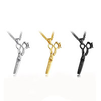Stainless Steel Pendants Scissors plated for man 53mm Approx 3-5mm Sold By PC